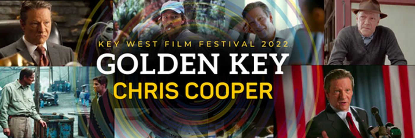 Chris Cooper receiving the Golden Key Award in 2022